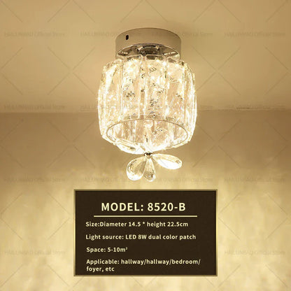 Decorbites™ Elegante Kristall-Deckenleuchte für Eingangsbereich, Treppenhaus und Flur