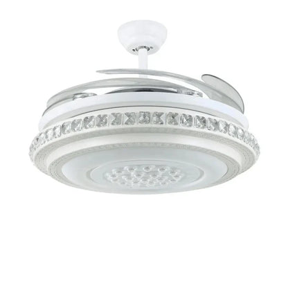 Decorbites™ Kristall-Leuchter-Deckenventilatoren mit unsichtbarem Deckenventilator-Licht, Fernbedienung, 6 Geschwindigkeiten