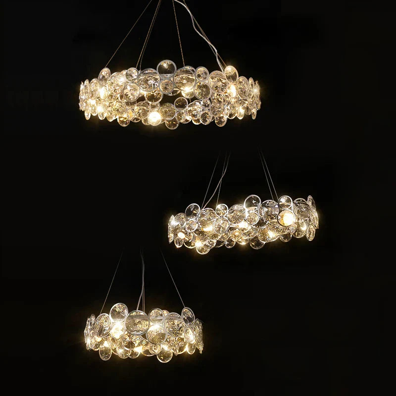 DecorBites™ Crystal Magic Ring Pendant Light for Dinning Room