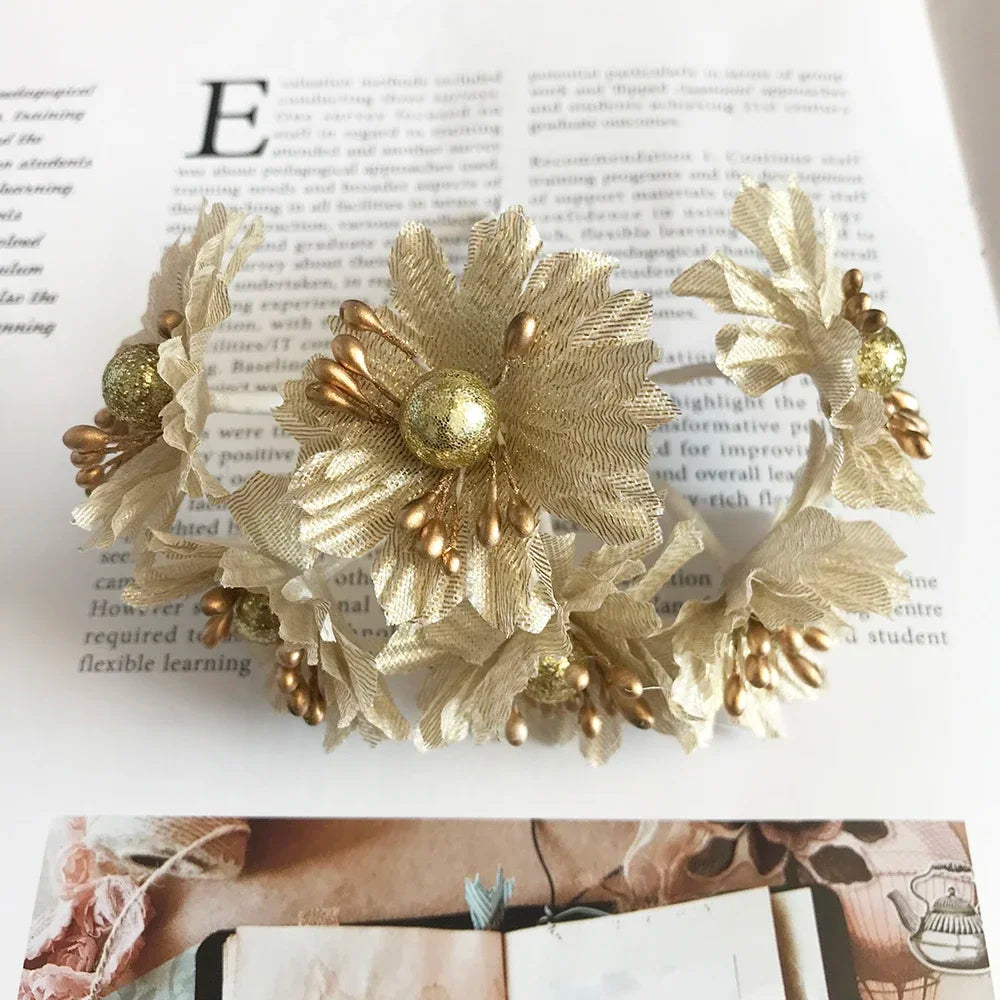 Gold Silk Flower Bundle