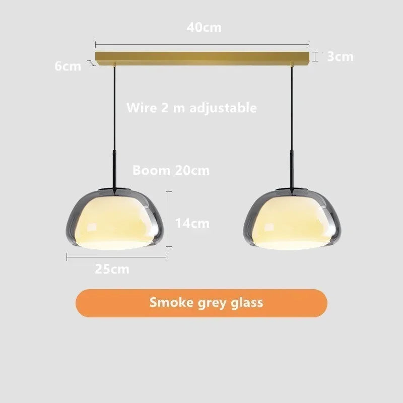 Decorbites™ Glas-Gelee-Hängeleuchte: Minimalistisches Luxusdesign für Wohnzimmer und Schlafzimmer im Eigenheim