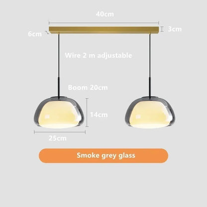Decorbites™ Glas-Gelee-Hängeleuchte: Minimalistisches Luxusdesign für Wohnzimmer und Schlafzimmer im Eigenheim