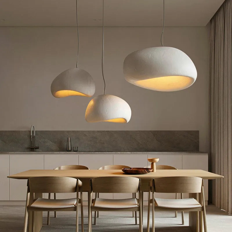 Decorbites™ Handgefertigte Wabi-Sabi LED-Hängeleuchte Moderne Schlafzimmerbeleuchtung Pendellampe