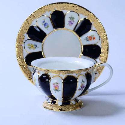 Decorbites™ Geprägtes Gold Bone China Teetassenservice-Set, Deutsches Design Trinkgeschirr