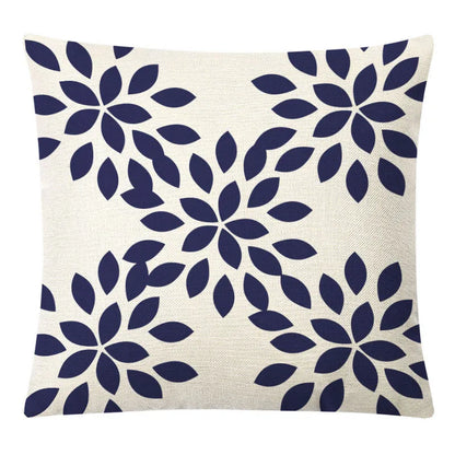 DecorBites™ Geometric Yellow Linen Pillow Cover for Modern Décor 45x45cm