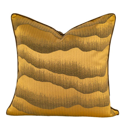 Decorbites™ Gold Quatrefoil Geometrisches Jacquard-Kissenbezug – Luxuriöse Wohnraumausstattung
