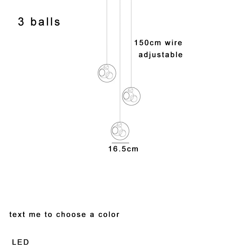 Glass Sputnik Pendant Light