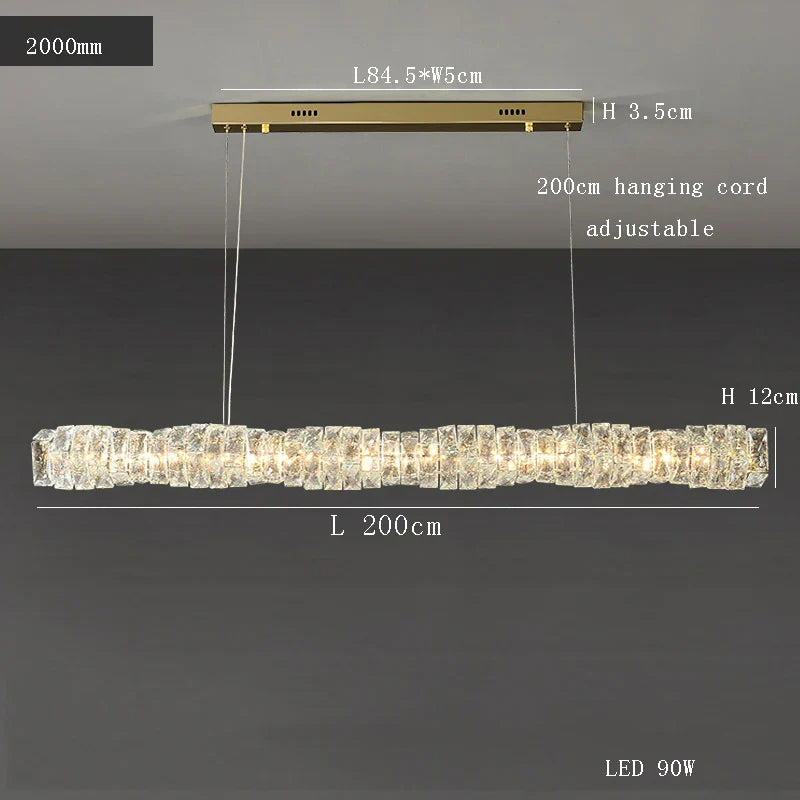 Decorbites™ Glasleuchter LED-Deckenleuchte modern für Wohnzimmer Hotel Speisesaal