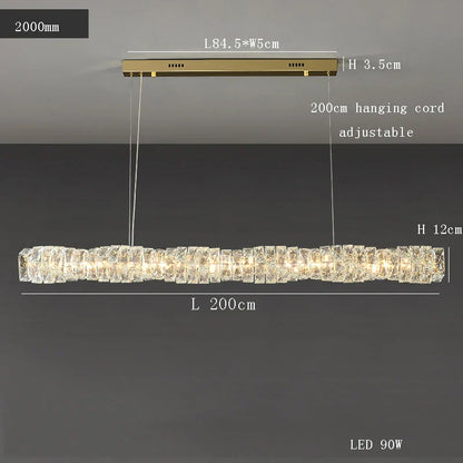 Decorbites™ Glasleuchter LED-Deckenleuchte modern für Wohnzimmer Hotel Speisesaal