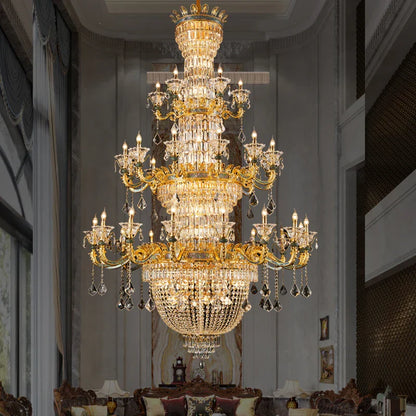 Decorbites™ Luxus-Kristall-Lüster: Elegante Kupfer Wohnzimmer Esszimmer Kerzenleuchte