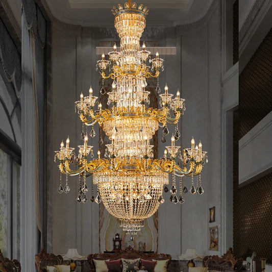 Decorbites™ Luxus-Kristall-Lüster: Elegante Kupfer Wohnzimmer Esszimmer Kerzenleuchte