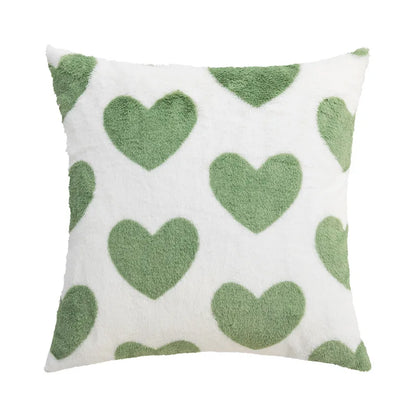 DecorBites™ Geometric Tufted Embroidery Cushion Cover 45x45cm Black White Lattice Sofa Pillow