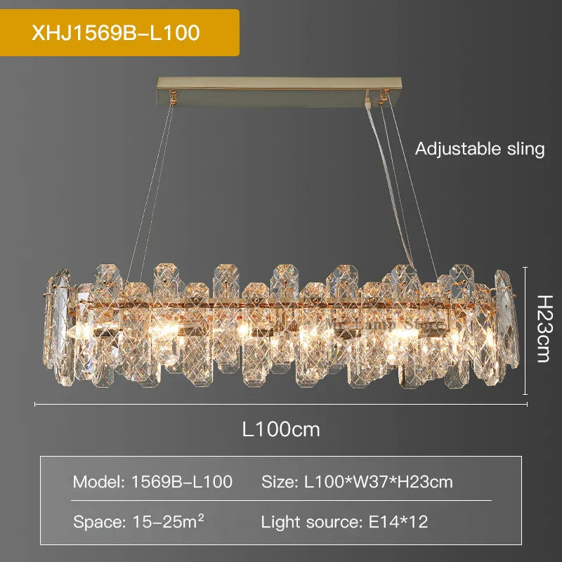 Decorbites™ Kristall-LED-Kronleuchter für gehobene Wohnräume