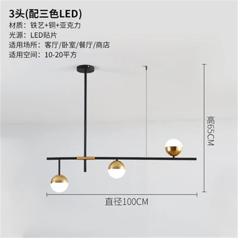 Decorbites™ Glas-Kugelleuchter Moderne LED-Hängeleuchte