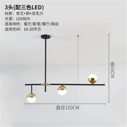 Decorbites™ Glas-Kugelleuchter Moderne LED-Hängeleuchte