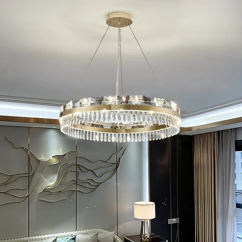 Decorbites™ Kristall-Schmetterlings-Wohnzimmerlampe: Luxuriöse postmoderne Beleuchtung für das Esszimmer