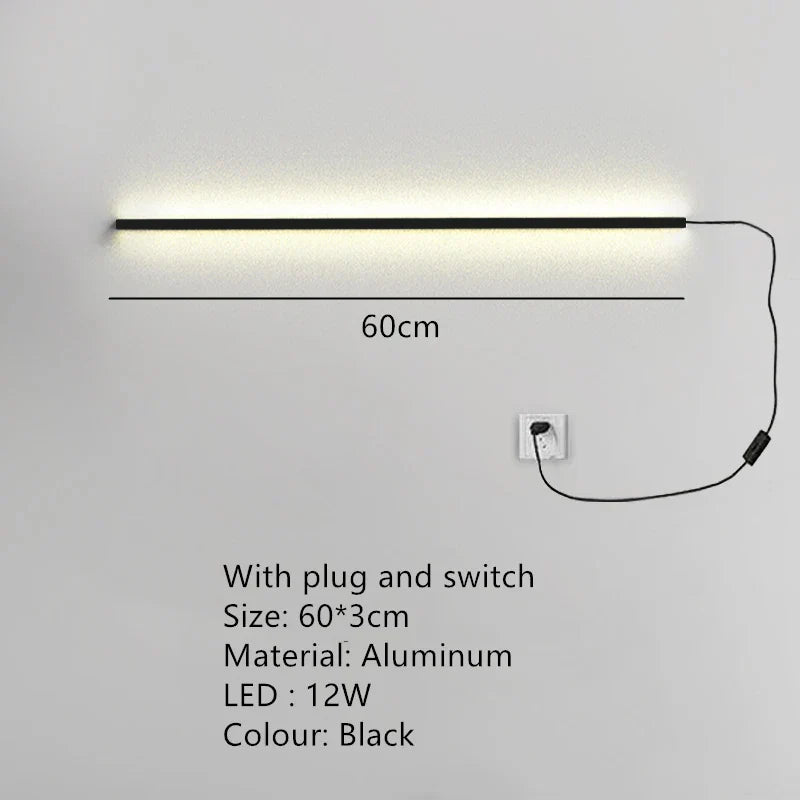 Decorbites™ LED-Wandleuchte Dimmer-Schalter Schwarz Gold Weiß Metall Wandlampen Schlafzimmer Ganglampe