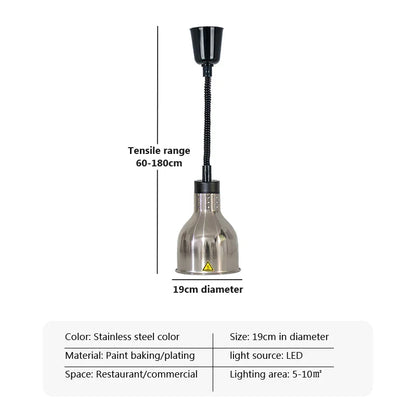 Decorbites™ Elektrische Heizlampe Teleskop-Aufhängung zur Lebensmittelkonservierung für Restaurants