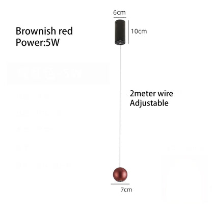 Decorbites™ LED Aluminium Ball Pendelleuchte: Minimalistische nordische Kronleuchter für Schlafzimmerdekoration
