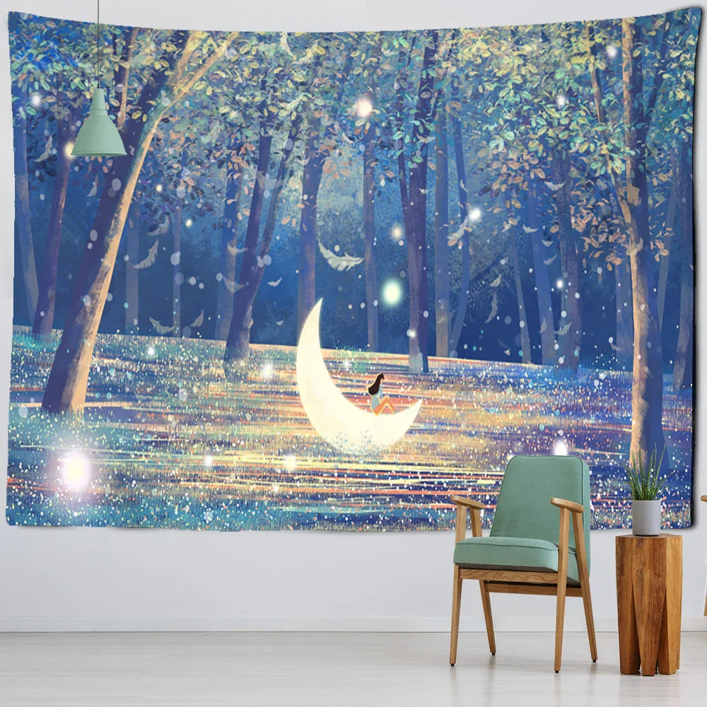 Decorbites™ Dschungel-Tier-Teppich-Wandbehang: Boho-Stil Heimdekoration & Kinderzimmer-Kunst