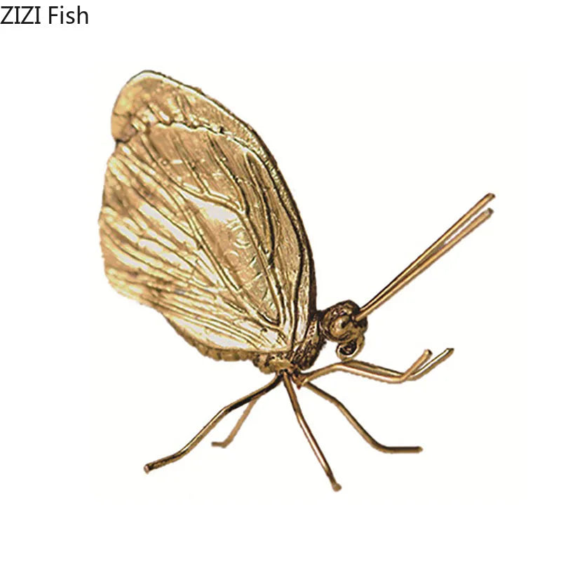 Decorbites™ Goldener Schmetterling Ameise Miniatur-Figur Schreibtisch-Dekoration Kunstwerk Dekor