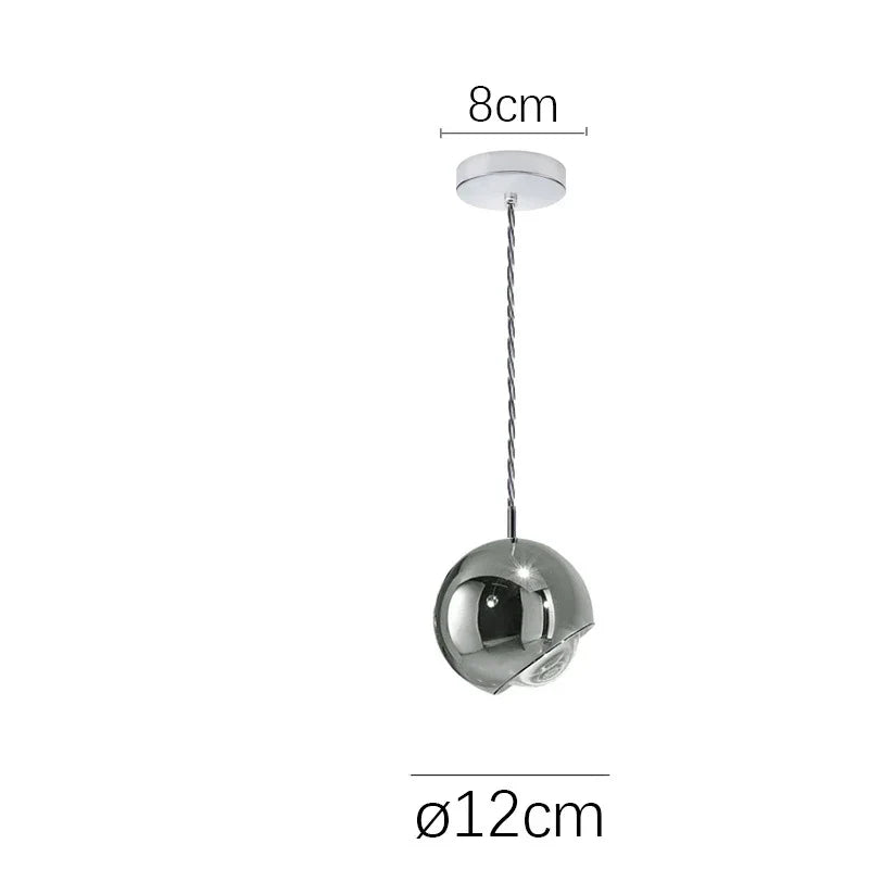 Gold Chrome Ball Pendant