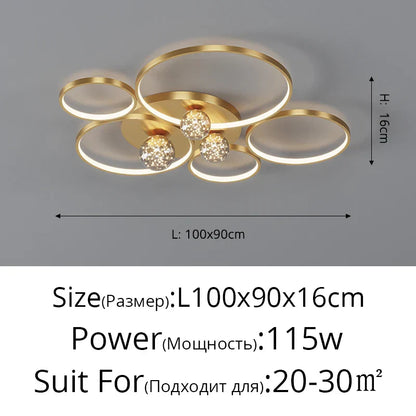 DecorBites™ Gypsophila Chandelier: Modern Ceiling Mounted Light for Home, Living Room, Bedroom