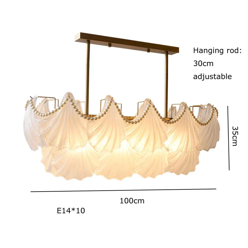 Decorbites™ Kristallperlenkette-Kronleuchter: Luxuriöse Hängeleuchte für exquisites Wohnraumausstattung