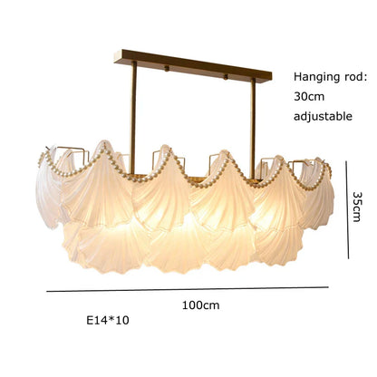 Decorbites™ Kristallperlenkette-Kronleuchter: Luxuriöse Hängeleuchte für exquisites Wohnraumausstattung