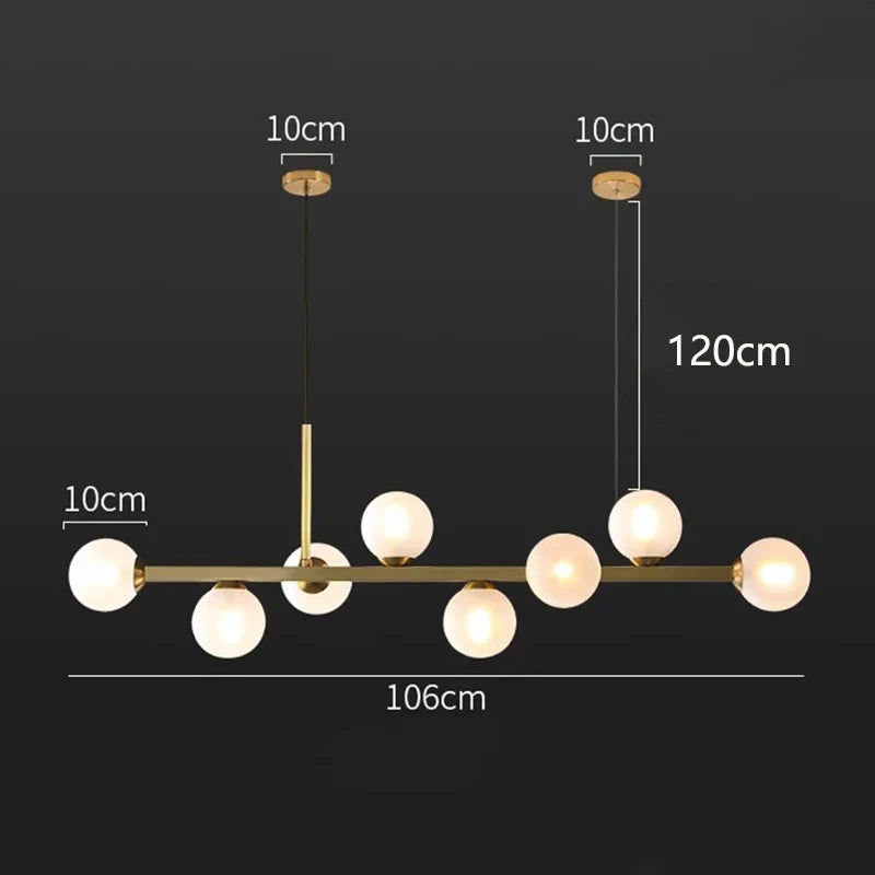 Copper Industrial Pendant Light 16-Head Brown
