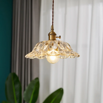 Decorbites™ Japanischer Stil LED-Hängeleuchte Kupferglas Hängelampe