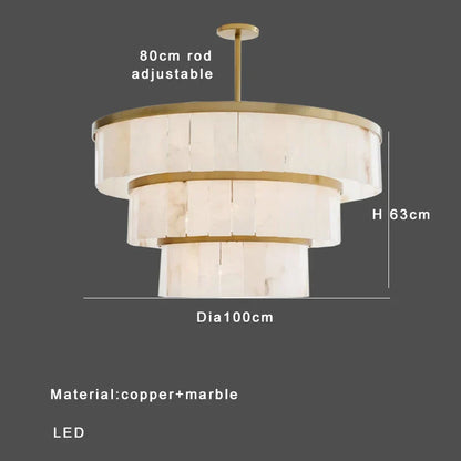 Decorbites™ Gold Marmor Deckenleuchte rund elegantes luxuriöses Anhängerleuchte