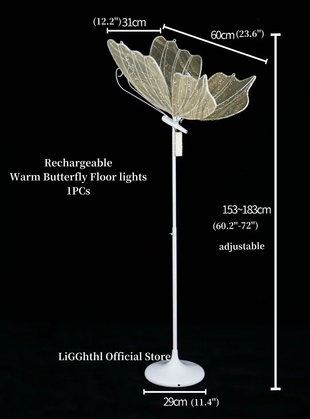 Iron Butterfly LED Lamp