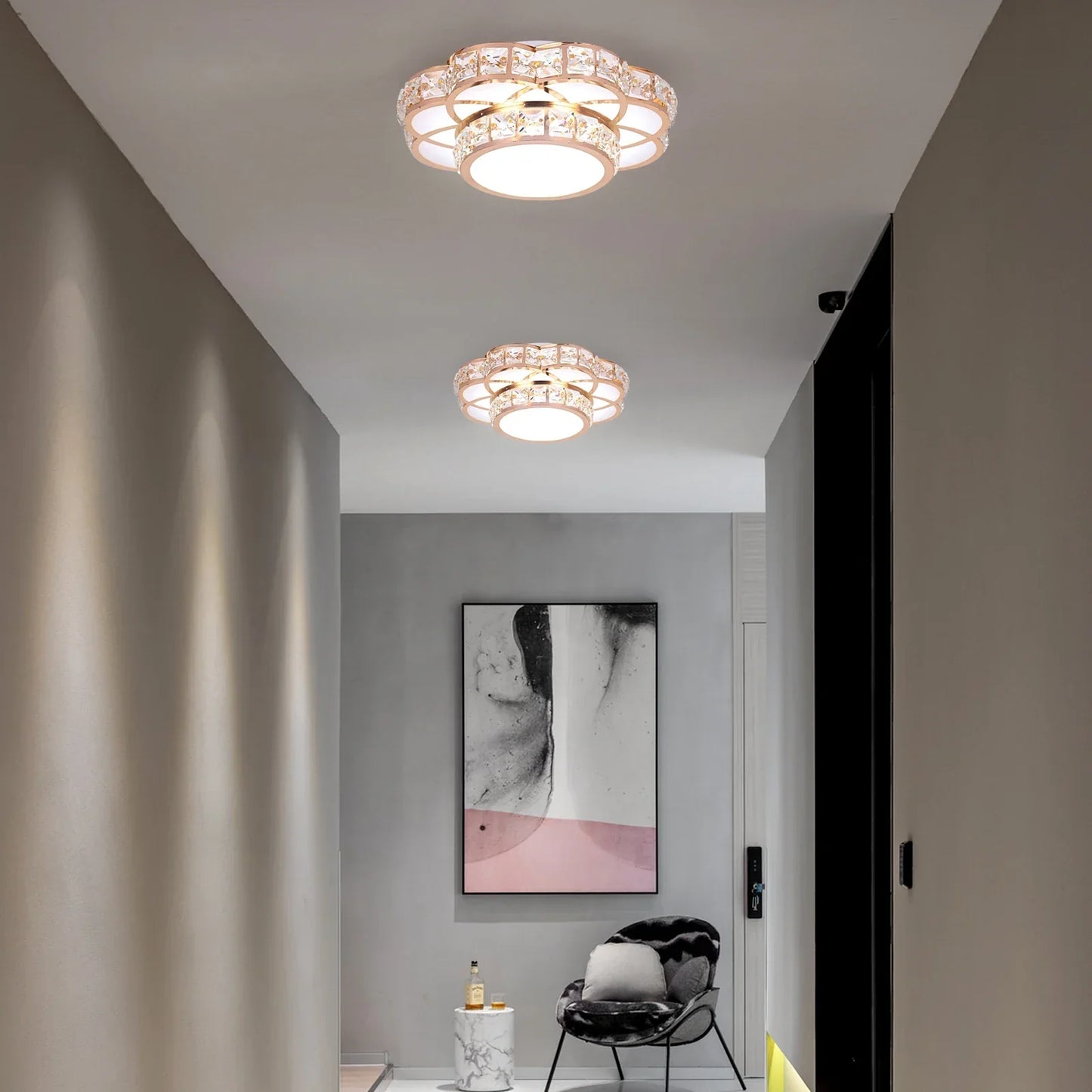 Decorbites™ Kristall-LED-Kronleuchter Deckenleuchte Modern Elegantes Innenraum-Dekor-Leuchten