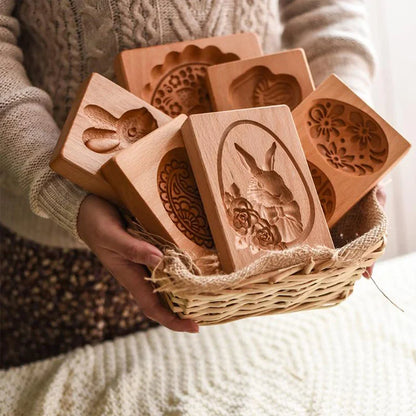 Decorbites™ Lebkuchenkuchen-Holzform: DIY-Backzubehör für die Heimbackstube