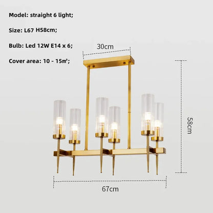 Decorbites™ Gold Metall Glas LED Anhängerleuchten Kette Hängelampe