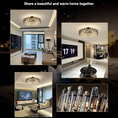Decorbites™ Gold-Kristall-Deckenleuchter: Luxuriöser moderner LED-Hängeleuchter für die Einrichtung des Zuhauses