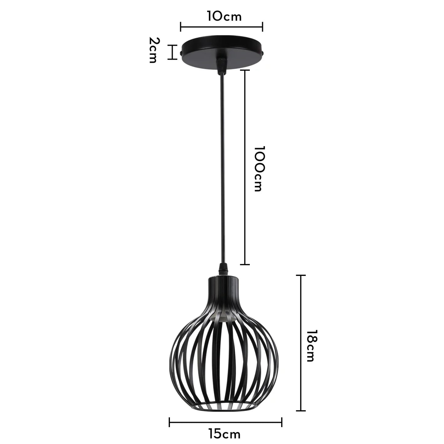 Decorbites™ Industrielles Loft-Pendant-LED-Deckenleuchte für die Dekoration im Wohnzimmer, Küche und Zuhause