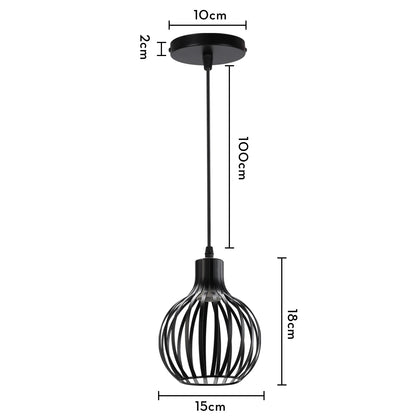 Decorbites™ Industrielles Loft-Pendant-LED-Deckenleuchte für die Dekoration im Wohnzimmer, Küche und Zuhause