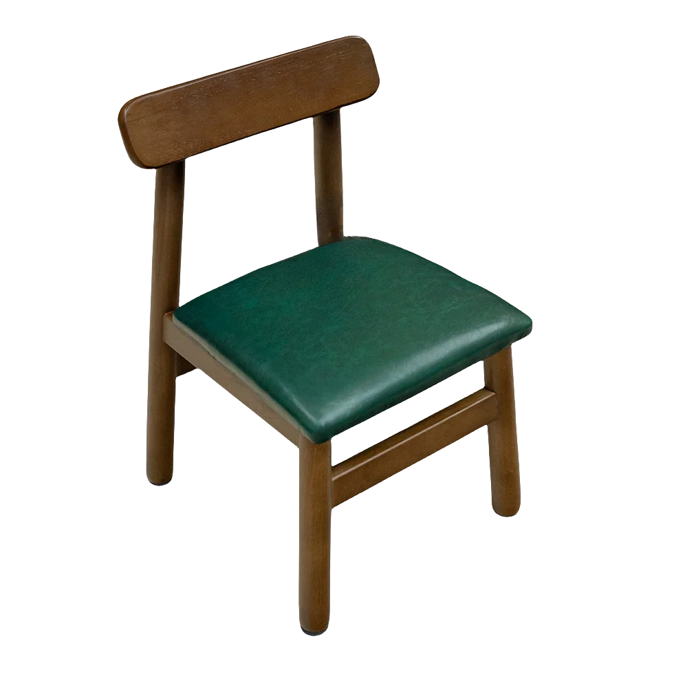 DecorBites™ Bamboo Low Stool with Backrest - Portable Household Folding Mazza Chair