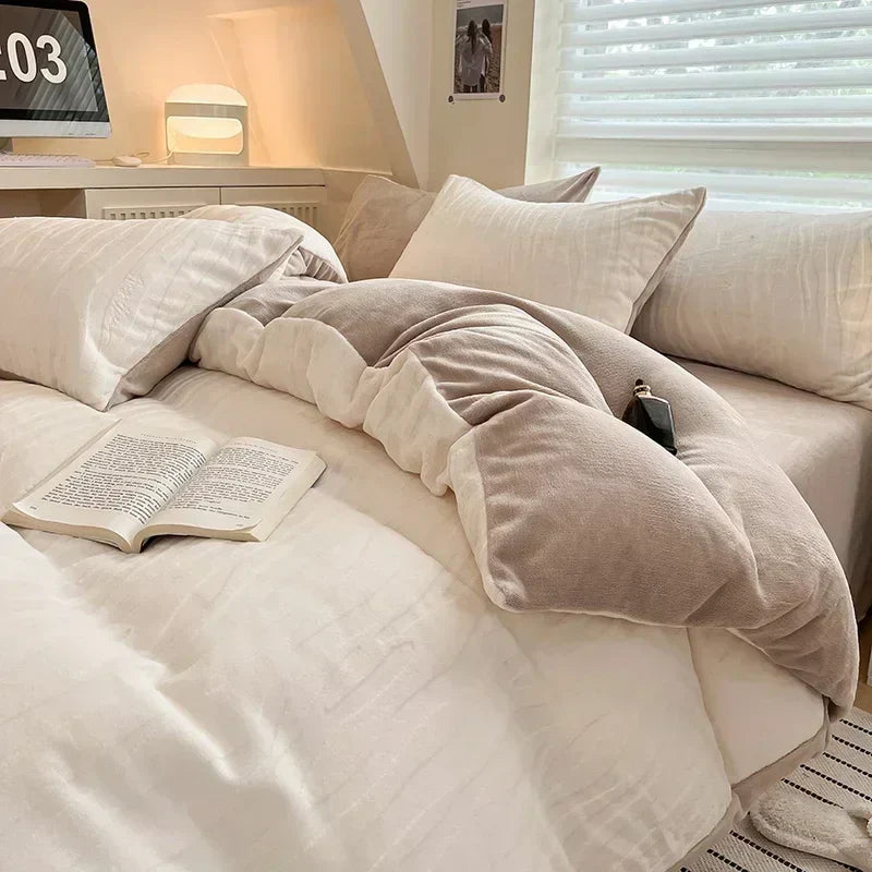 Fleece Winter Duvet Set