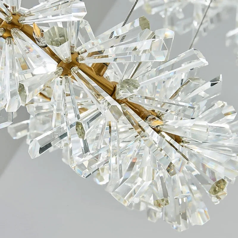 Decorbites™ Kristallblumen-Kronleuchter: Luxuriöse LED-Deckenleuchte für die Einrichtung zu Hause, Wohnzimmer, Schlafzimmer