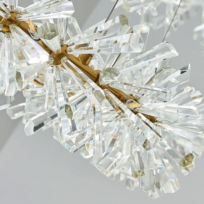 Decorbites™ Kristallblumen-Kronleuchter: Luxuriöse LED-Deckenleuchte für die Einrichtung zu Hause, Wohnzimmer, Schlafzimmer