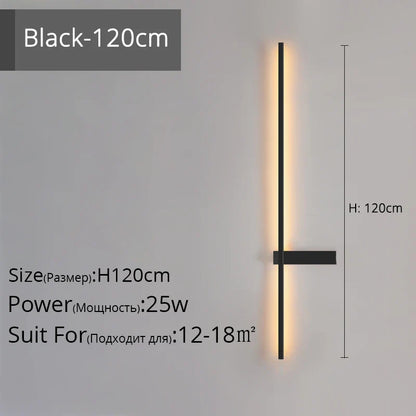 Decorbites™ LED-Wandleuchte, modernes minimalistisches Design, Aluminium, Innenbeleuchtung, Gold/Schwarz, AC85-260V