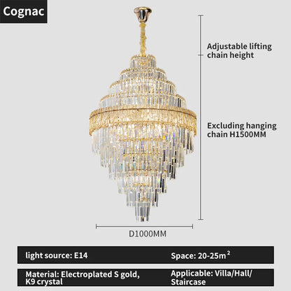 Decorbites™ Elegante Kristall-Lüster: Moderne europäische Beleuchtung für Wohnzimmer, Esszimmer und Schlafzimmer