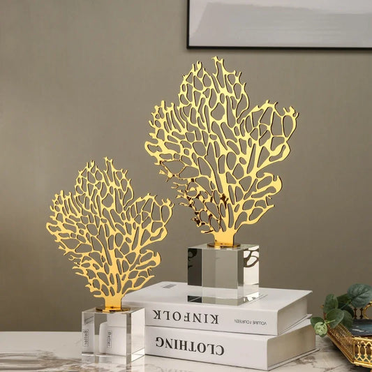 Decorbites™ Golden Hollow Tree Glass Ornament - Dekorative Metallfigur