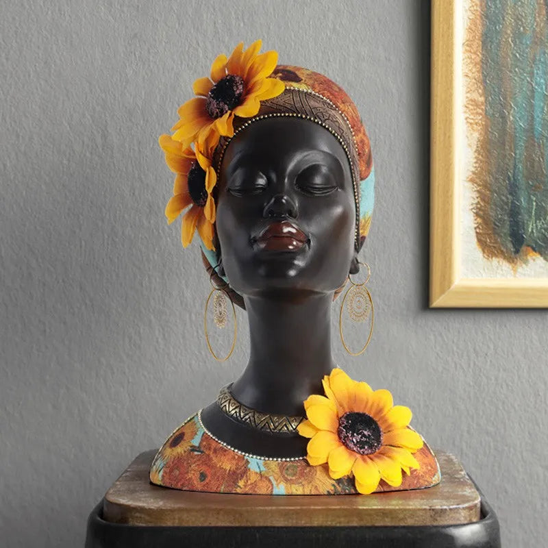 Decorbites™ Afrikanische Schönheitsfiguren: Moderne Kunsthandwerke für die Dekoration von Zuhause & Büro