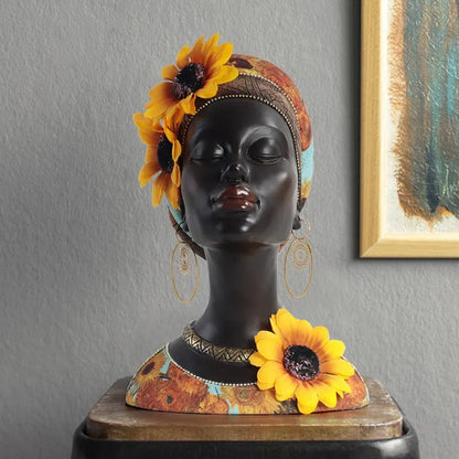 Decorbites™ Afrikanische Schönheitsfiguren: Moderne Kunsthandwerke für die Dekoration von Zuhause & Büro