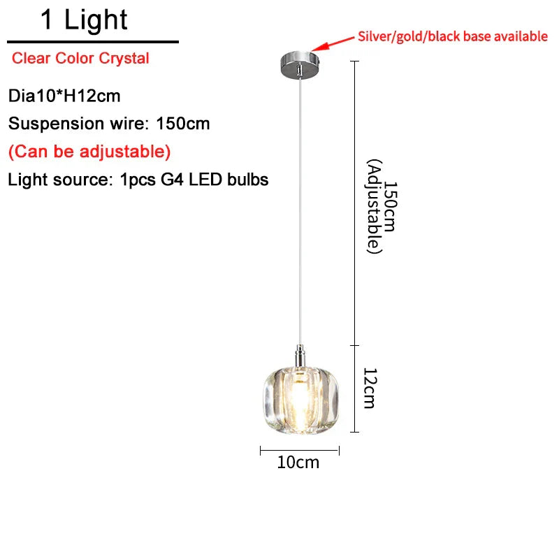Decorbites™ Kristall-LED-Deckenleuchter für Wohnzimmer, Schlafzimmer, Esszimmer und Küche
