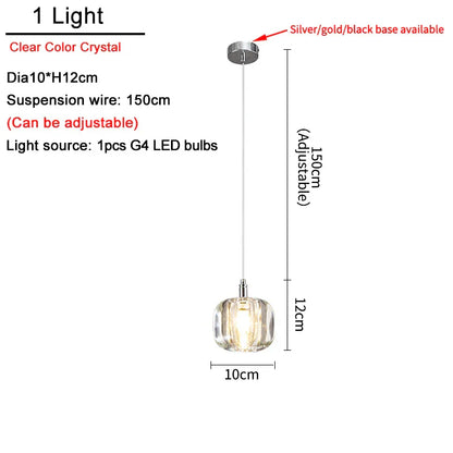 Decorbites™ Kristall-LED-Deckenleuchter für Wohnzimmer, Schlafzimmer, Esszimmer und Küche